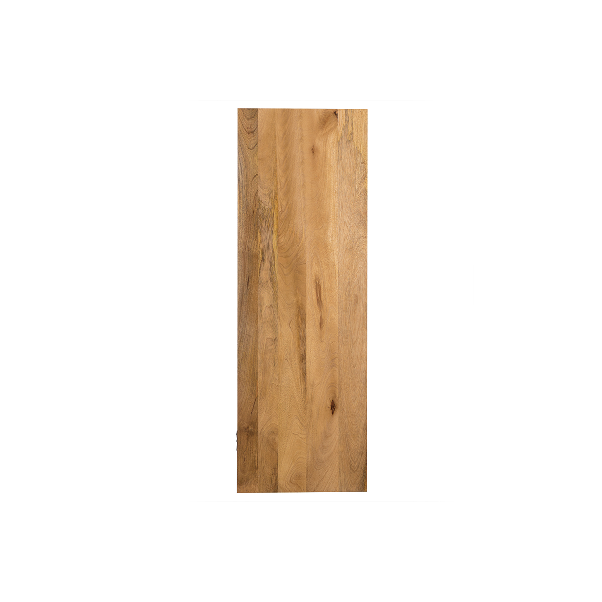 Étagère murale industrielle en bois manguier massif L28 cm YPSTER bois clair / noir, MILIBOO