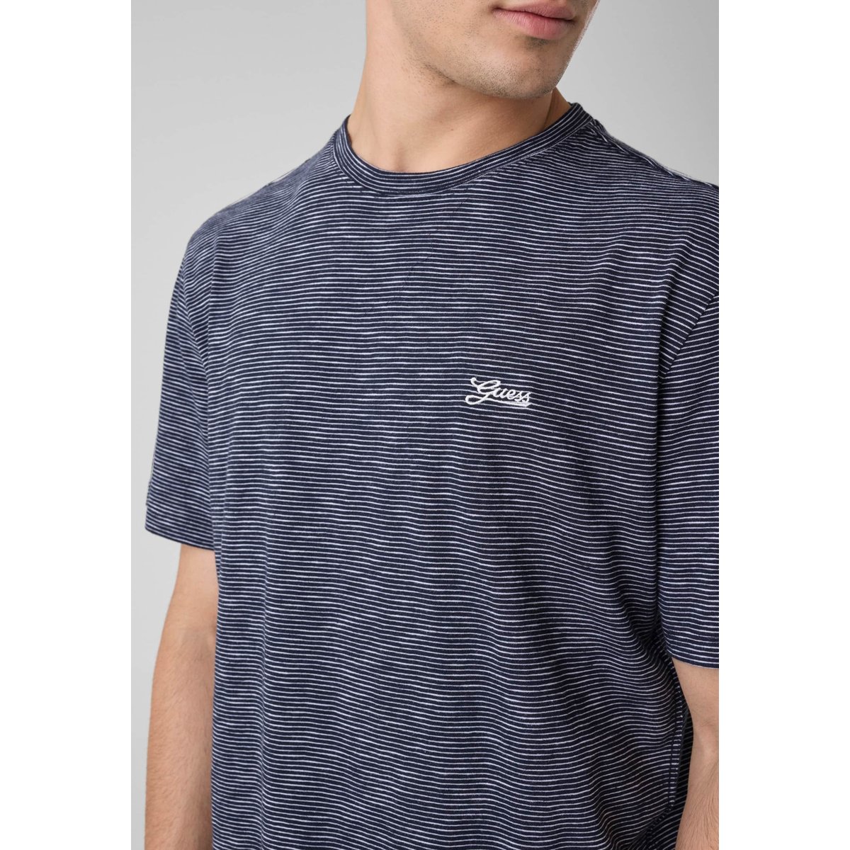 T-Shirt Rayé blau multi, GUESS