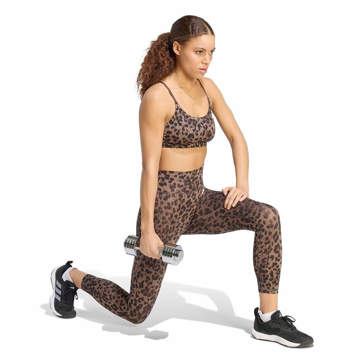 Legging de sport imprimé imprimé léopard, adidas Performance