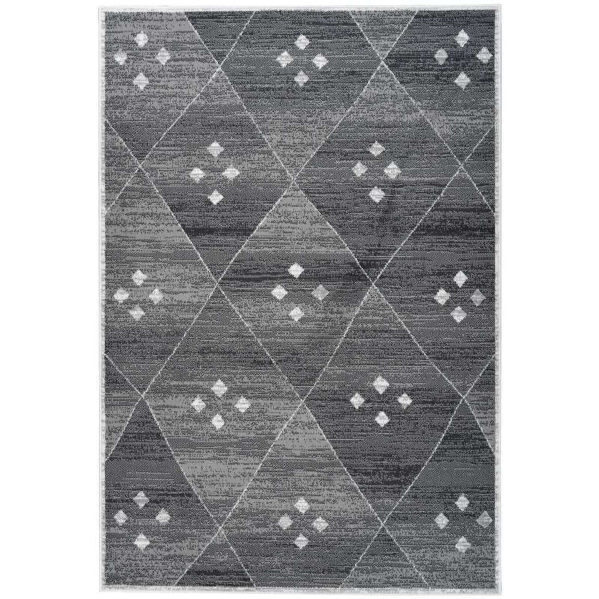 Tapis rectangulaire tissé, VANCOUVER gris, blanc, ARTE ESPINA