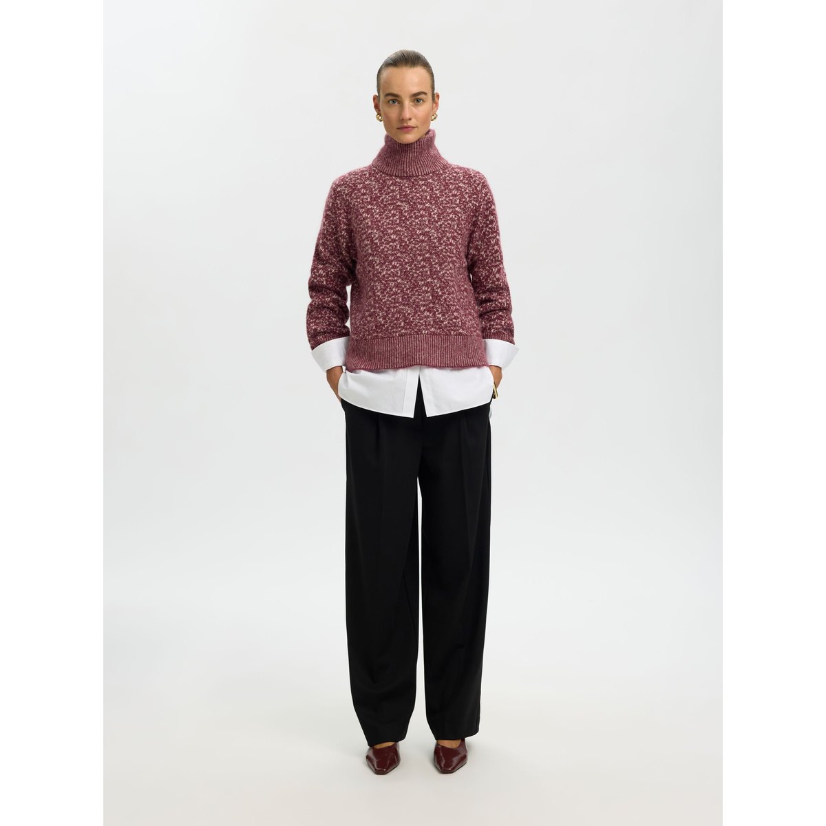Pull En Maille tawny port, SELECTED