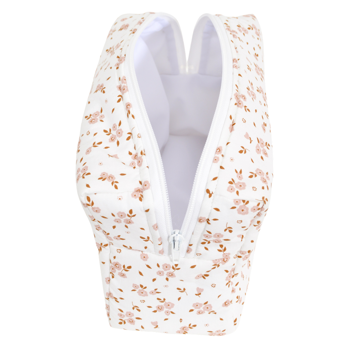 Trousse de toilette coton bio THAIS rose, LITTLE CREVETTE