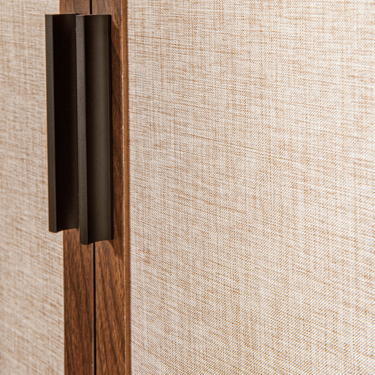Buffet 2 portes décor noyer JETSON bois foncé, CALICOSY
