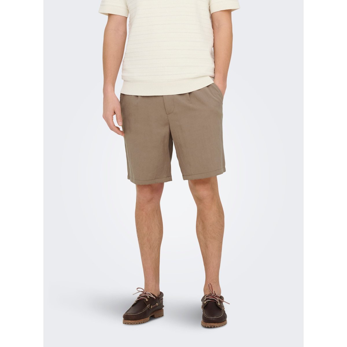 Short marron - caribou 1, ONLY & SONS