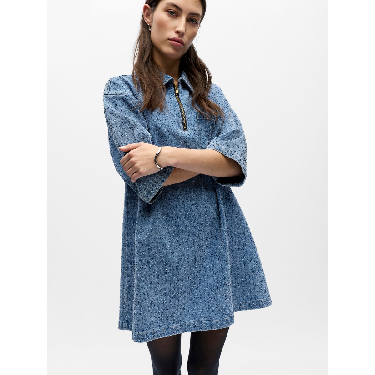 Mini-Robe light blue denim, OBJECT