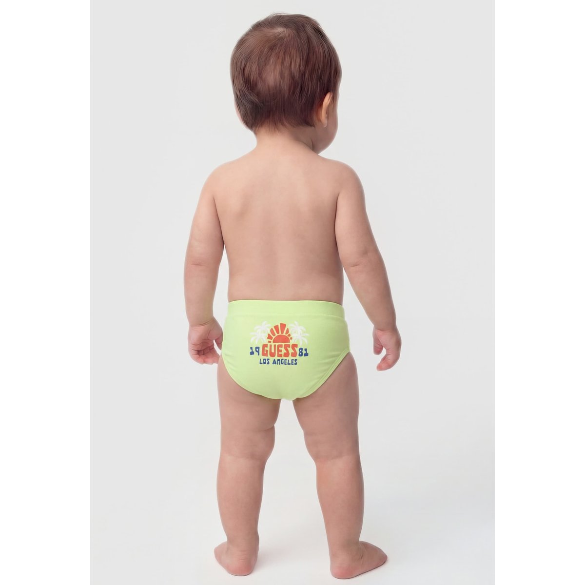 Slip De Bain jaune fluo, GUESS KIDS