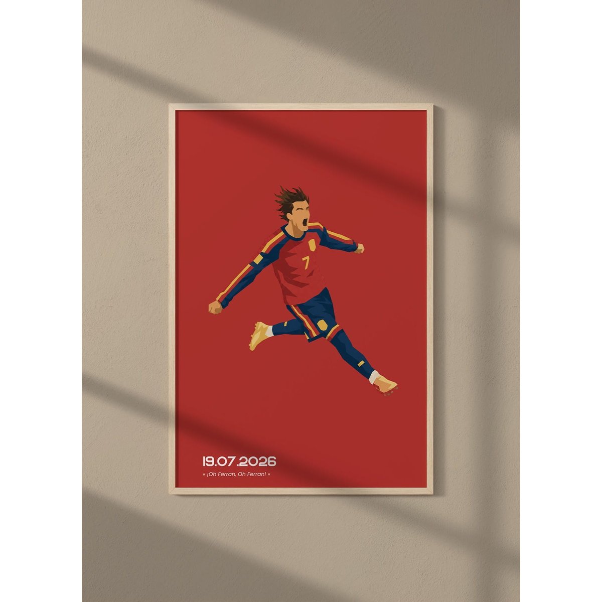 Affiche CDM Espagne 2 blanc, L'AFFICHERIE