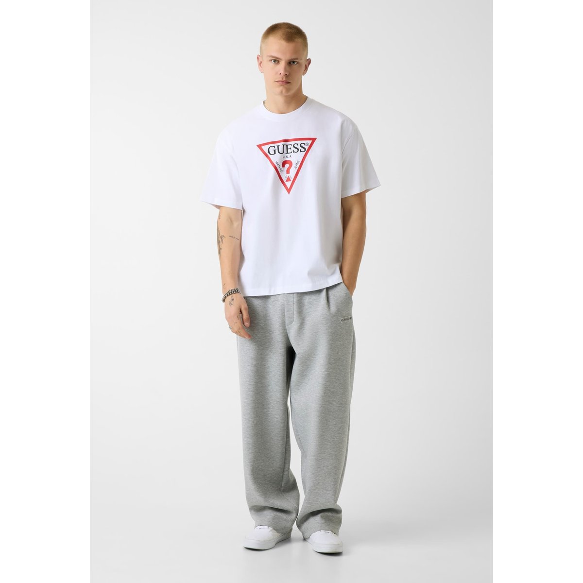 T-Shirt Iconic blanc, GUESS