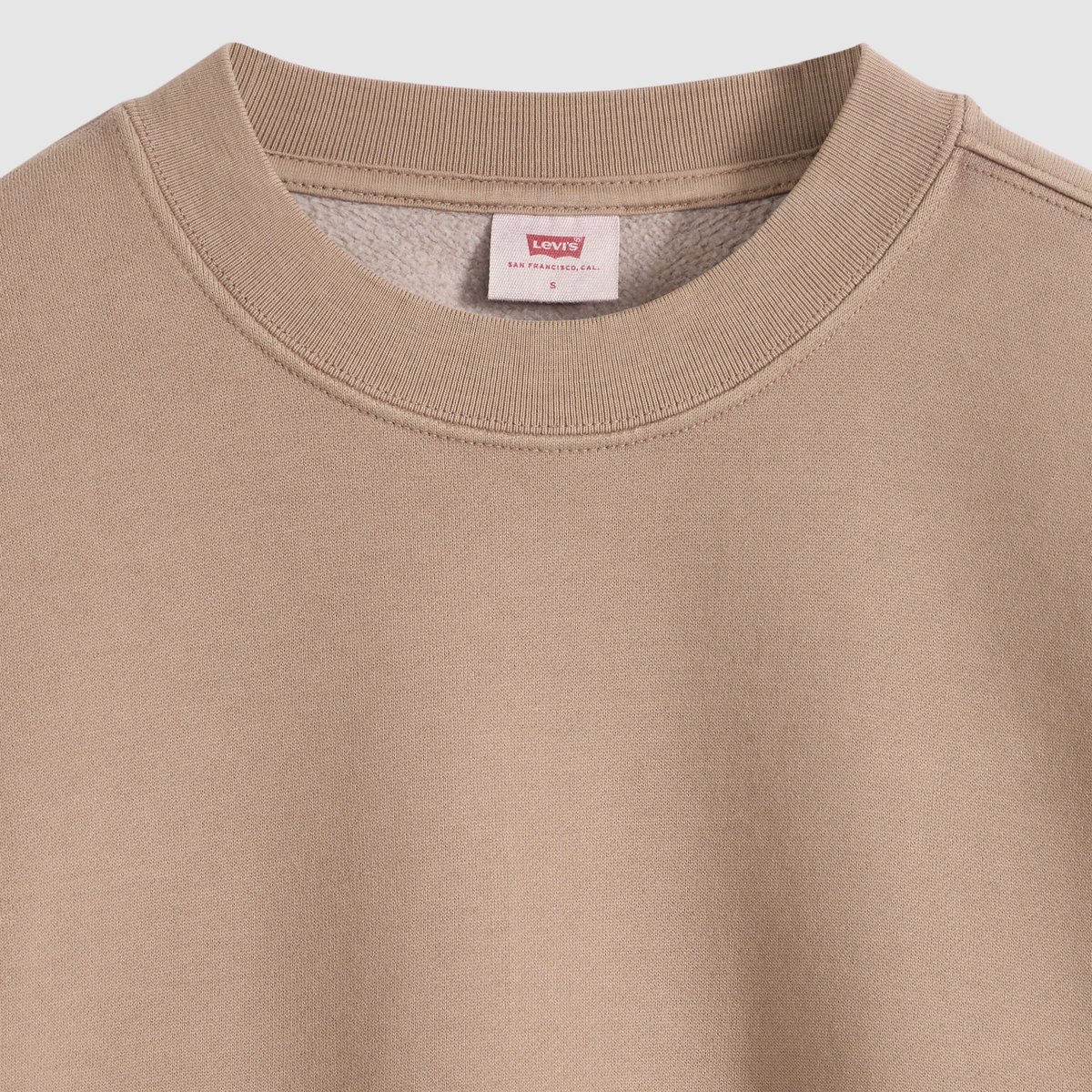 Sweat-shirt vintage coupe boxy marron - h126 womens pine bark, LEVI'S