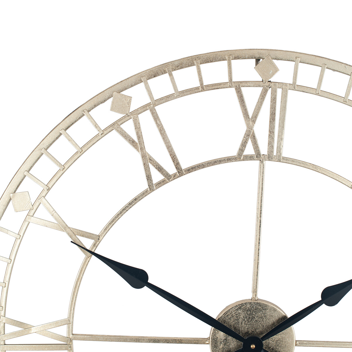 80cm Antique Gold Metal Round Wall Clock gold-coloured, ÉDITÉ