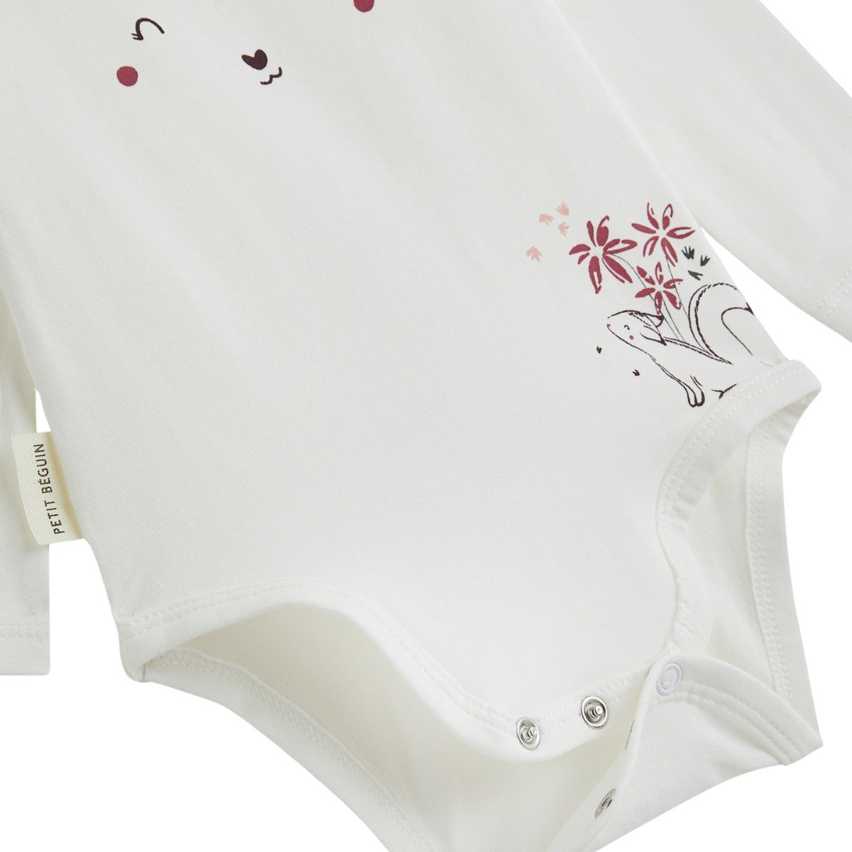 Lot de 3 bodies bébé manches longues Misti rose, PETIT BEGUIN