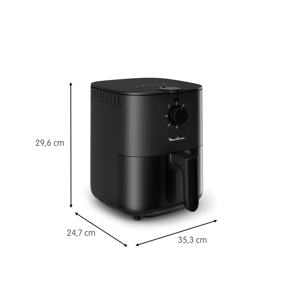 Friteuse sans huile Easy Fry essential EZ130810 noir, MOULINEX