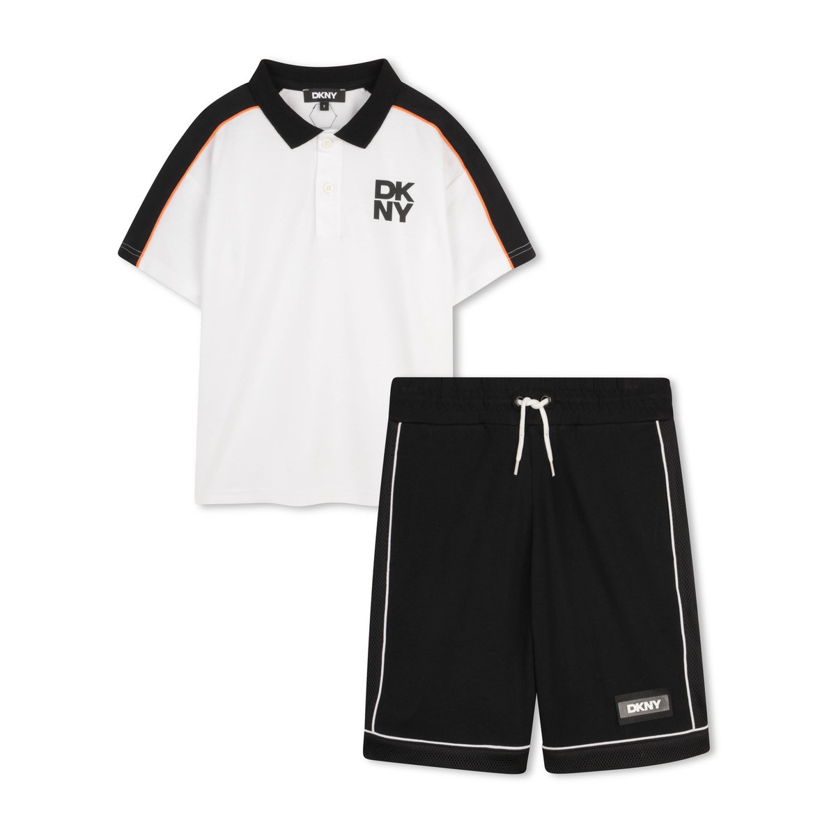 Ensemble t-shirt et bermuda noir blanc, DKNY