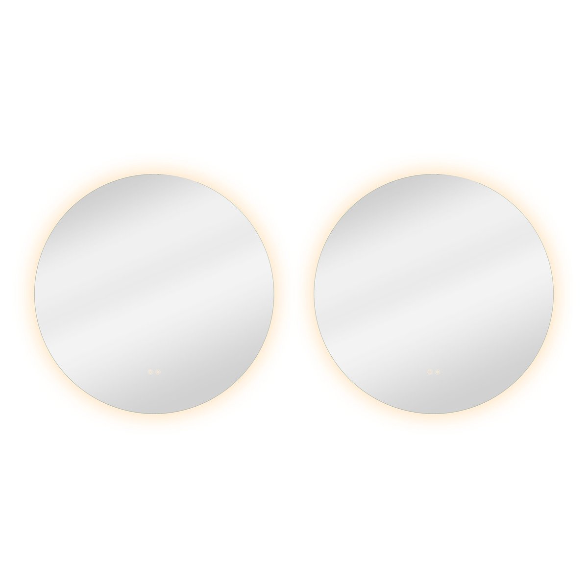 Lot de 2 miroirs lumineux LED anti-buée, MODERN transparent, SENSEA