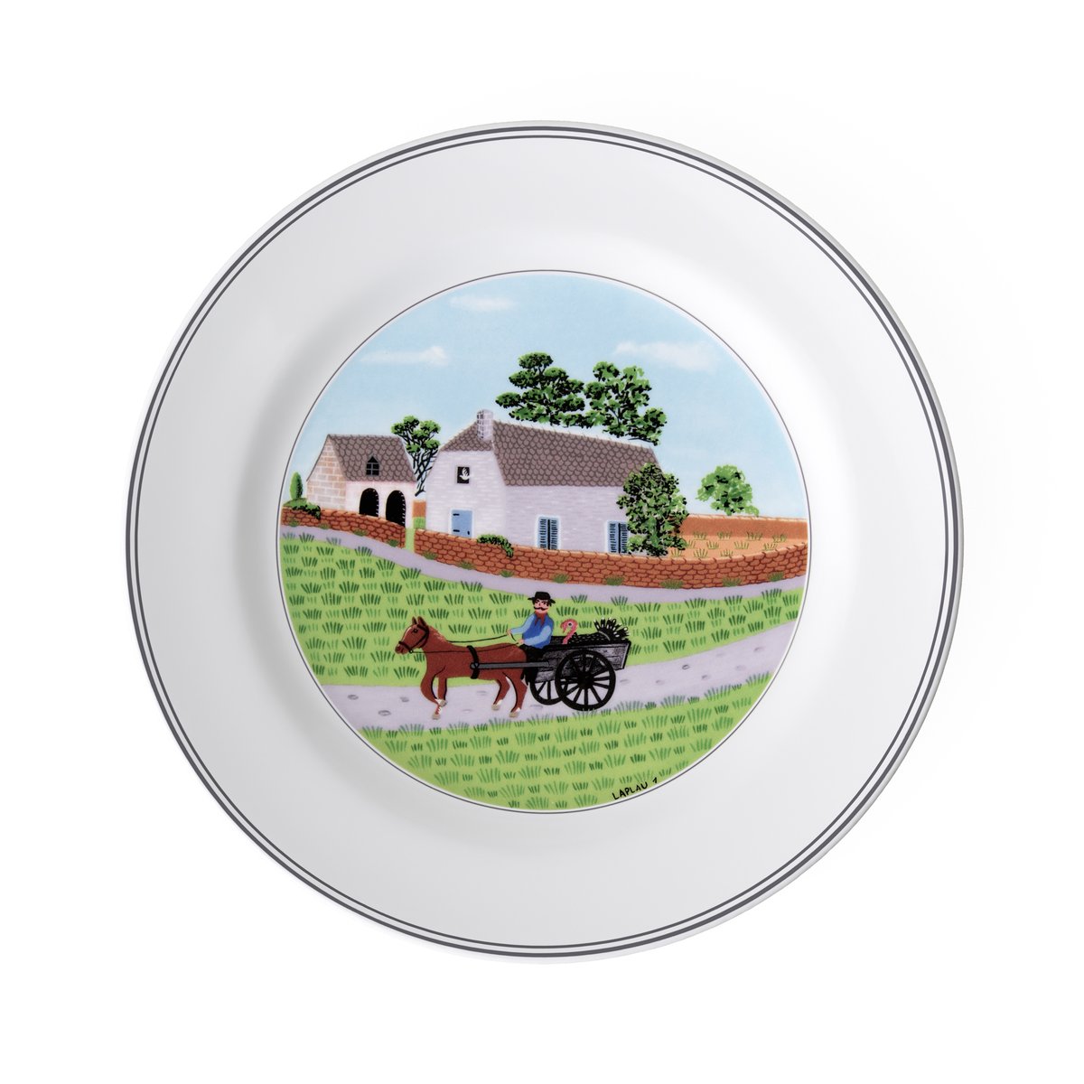Assiette Plate Paysan DESIGN NAIF couleur unique, VILLEROY & BOCH