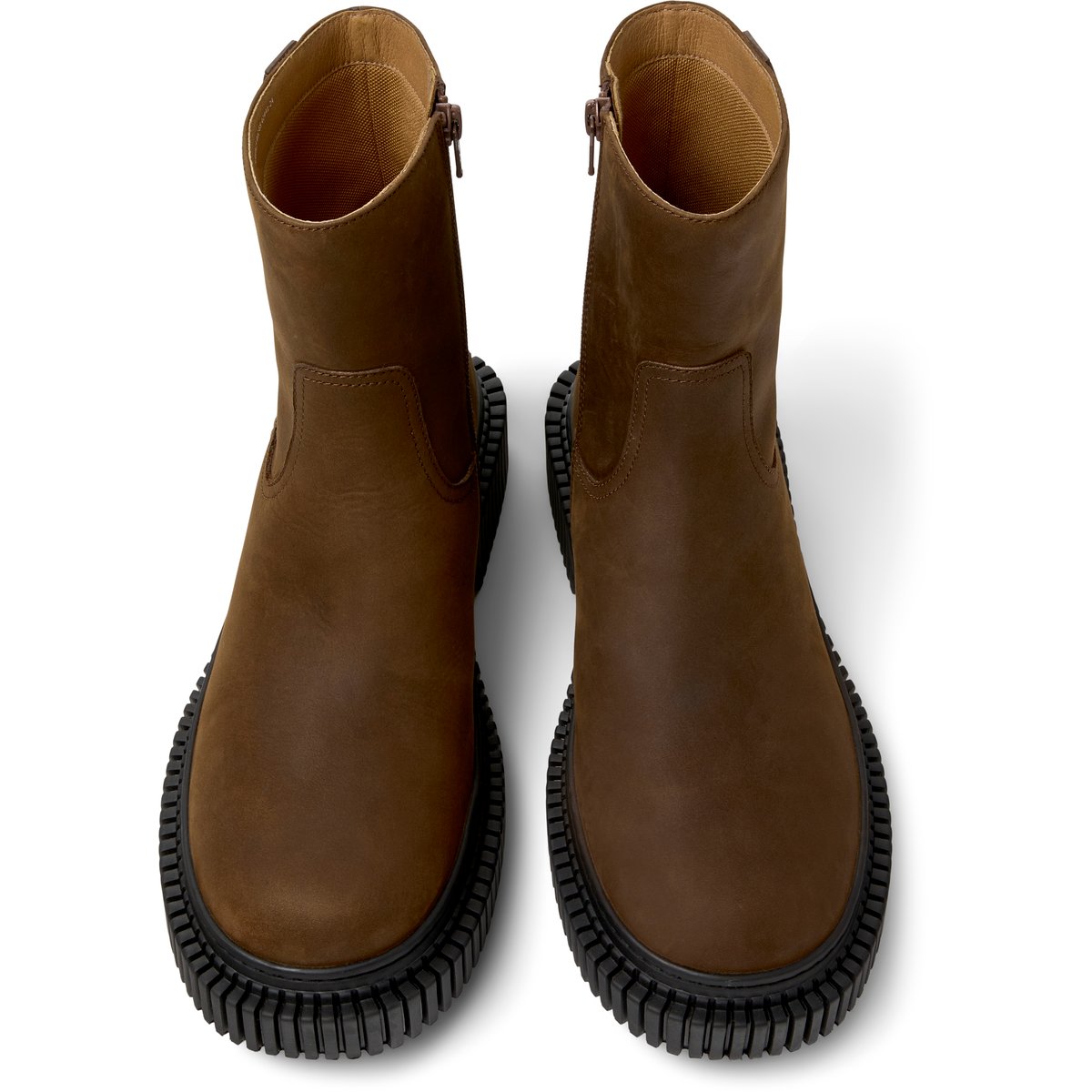 Bottines Pix Berlin cuir marron moyen, CAMPER