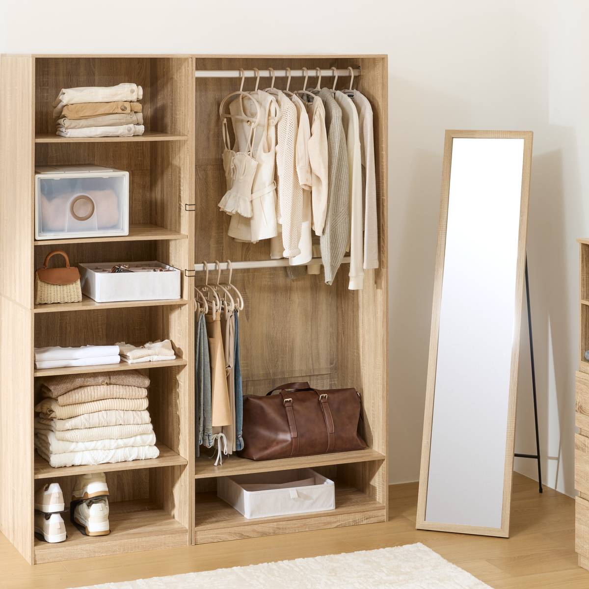 Module penderie rectangulaire DOLO beige, 5FIVE SIMPLY SMART