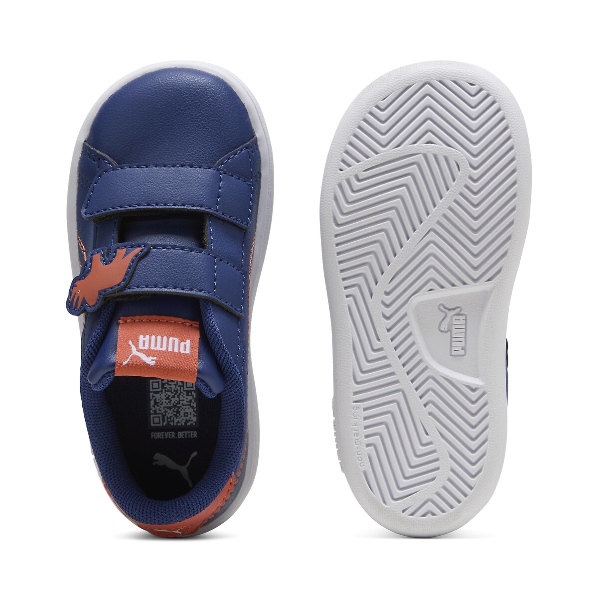 Smash 3.0 Dino sneakers marineblauw, PUMA