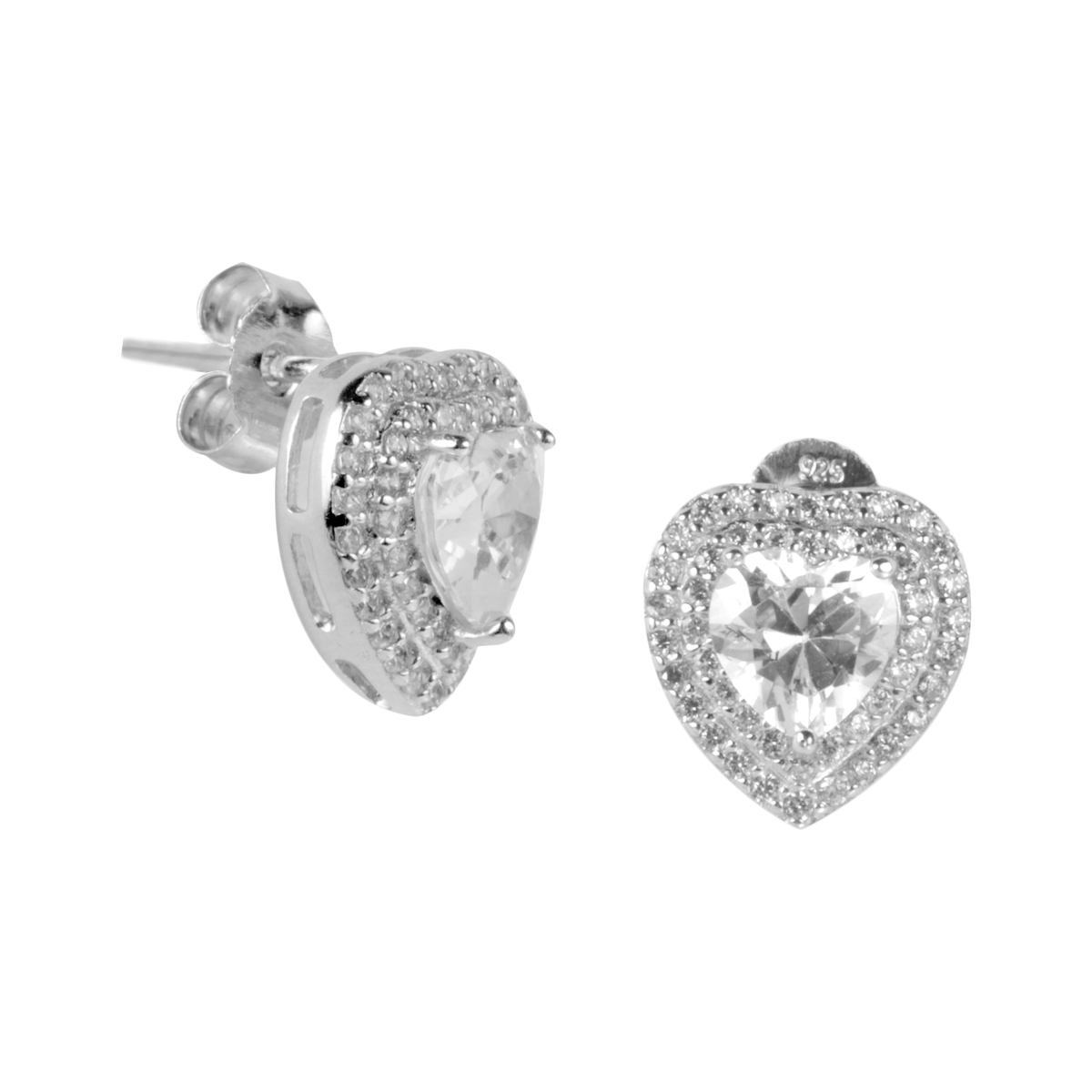 Boucles d'oreilles en argent 925 CUORI argent, BLUESPIRIT