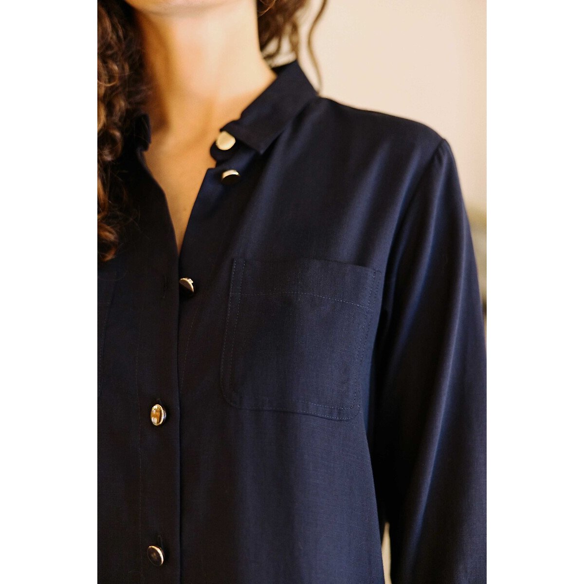 Robe chemise courte, RINDY marine, LA PETITE ETOILE