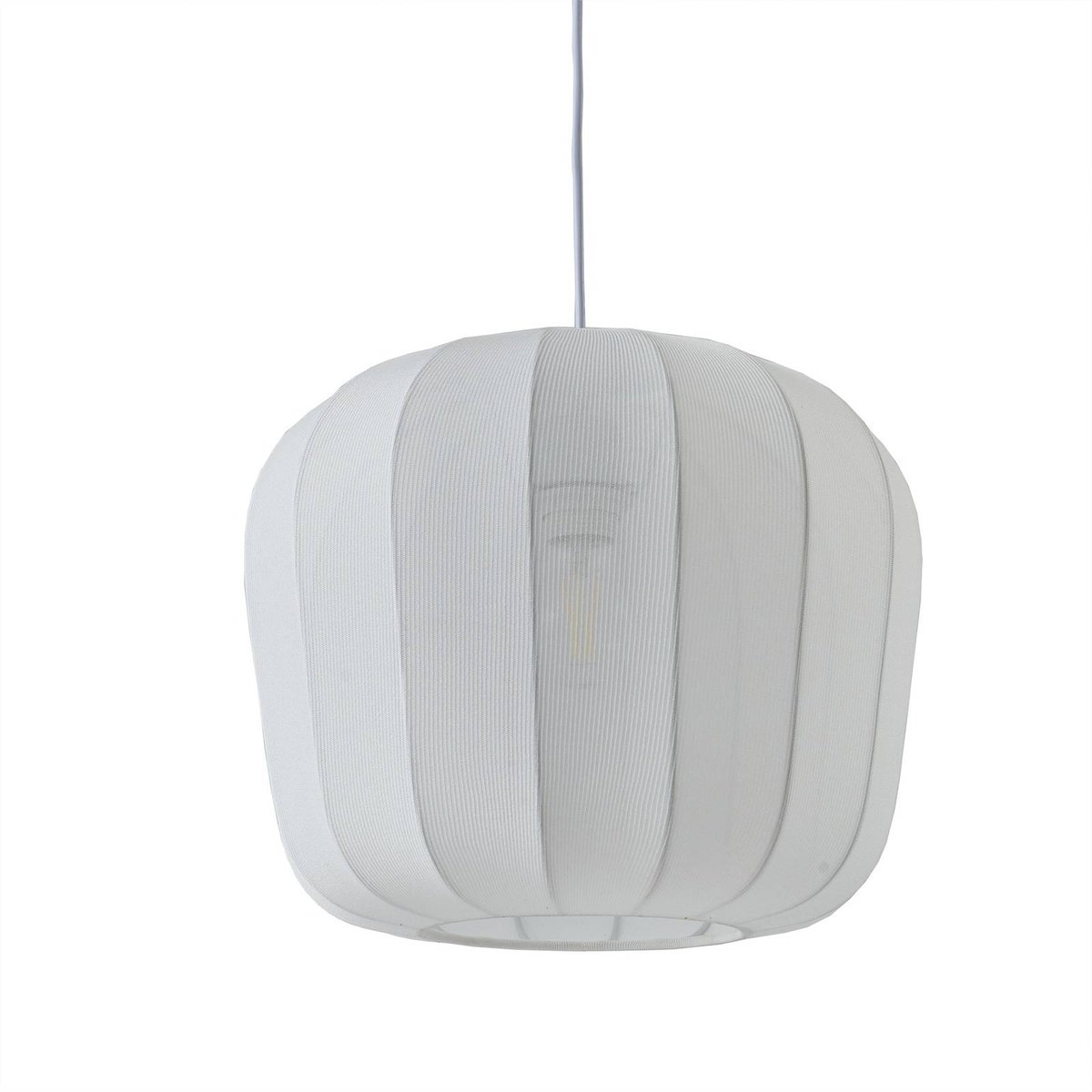 Suspension en textile moderne, Helin blanc, LINDBY