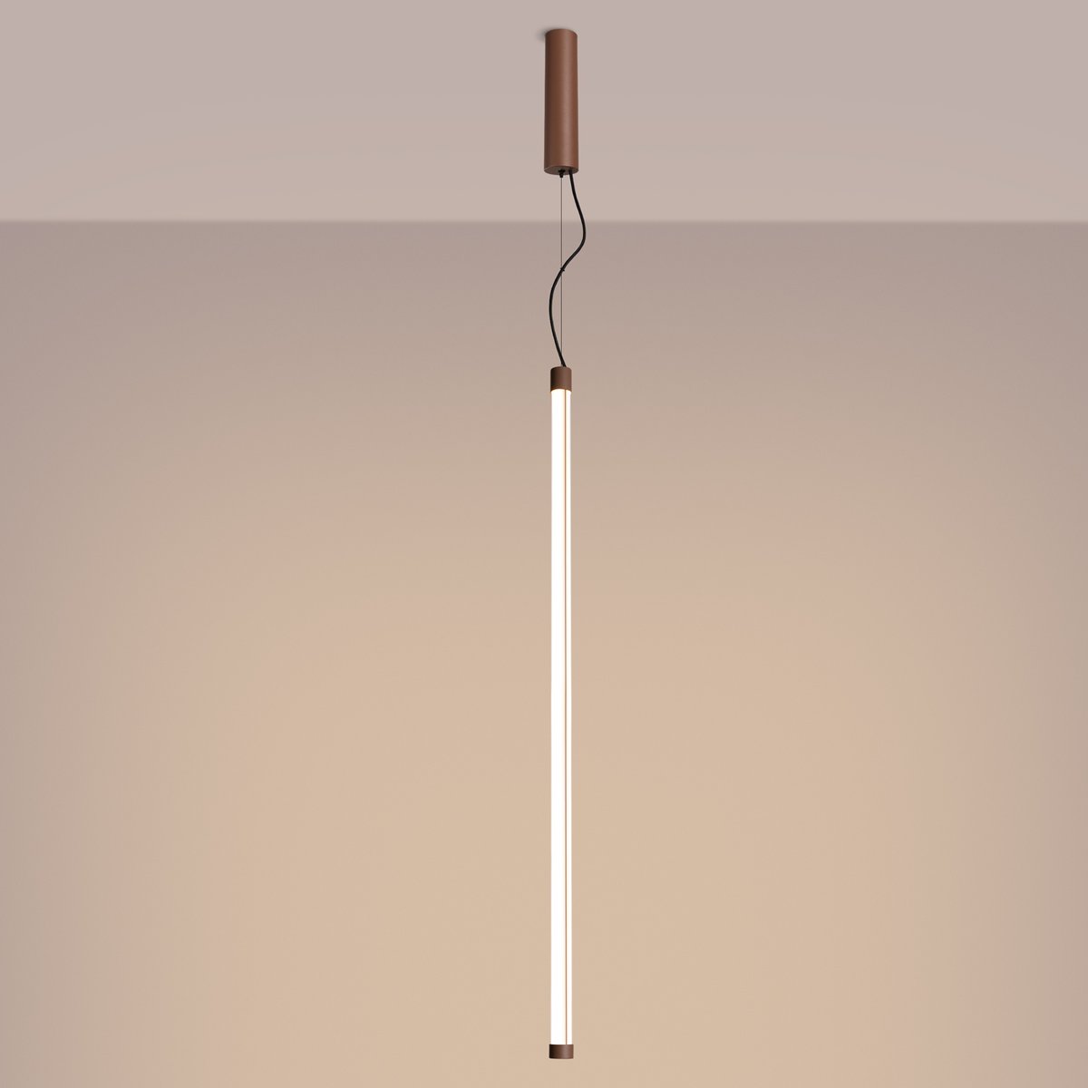 Suspension Acier Marron LED 1 Trang marron, EDEN