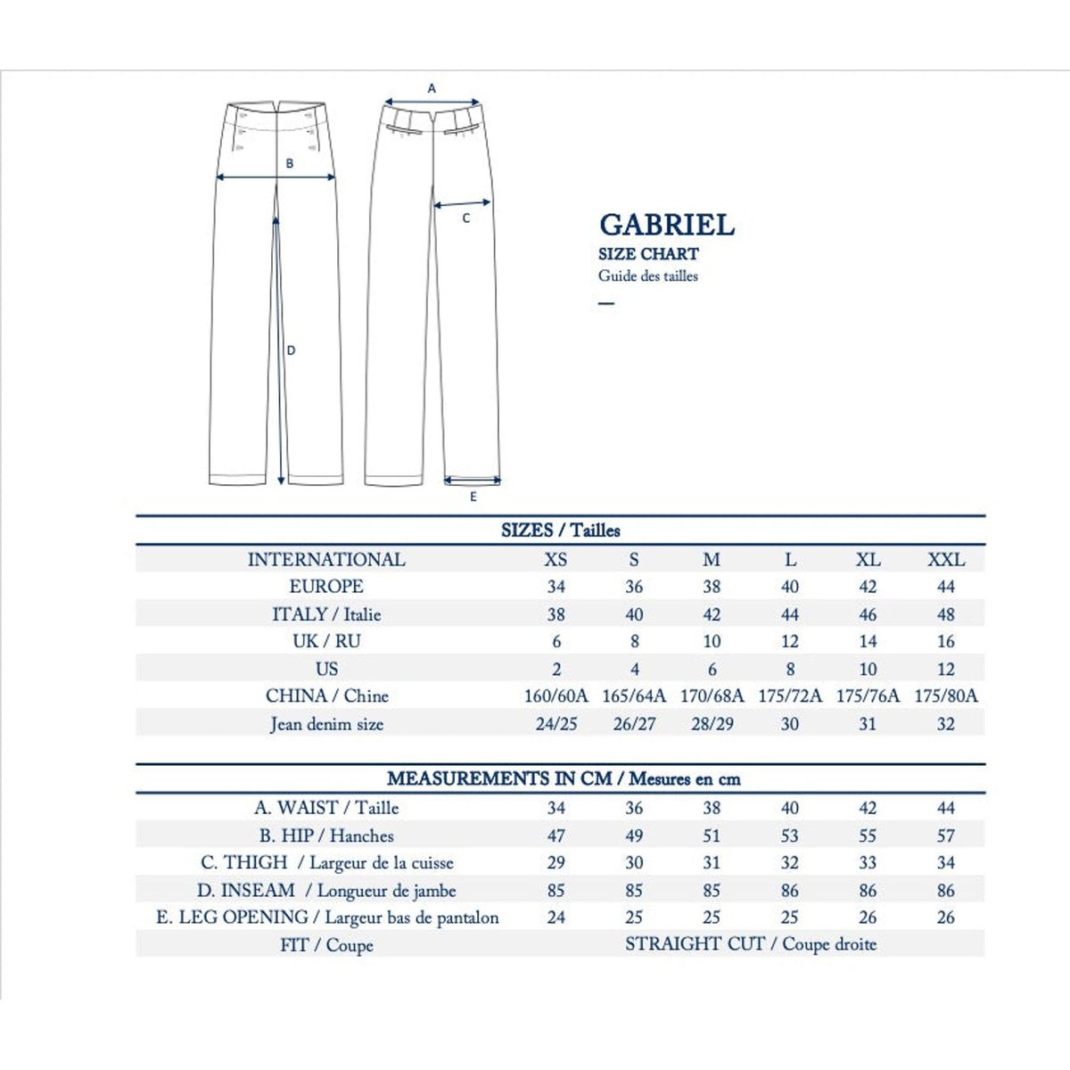 Pantalon gabriel noir, INES DE LA FRESSANGE PARIS