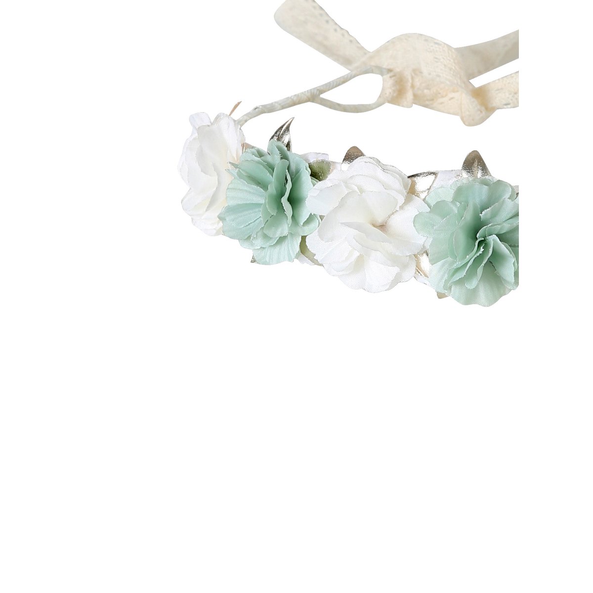 Couronne de fleurs vert sauge vert sauge, VERTBAUDET