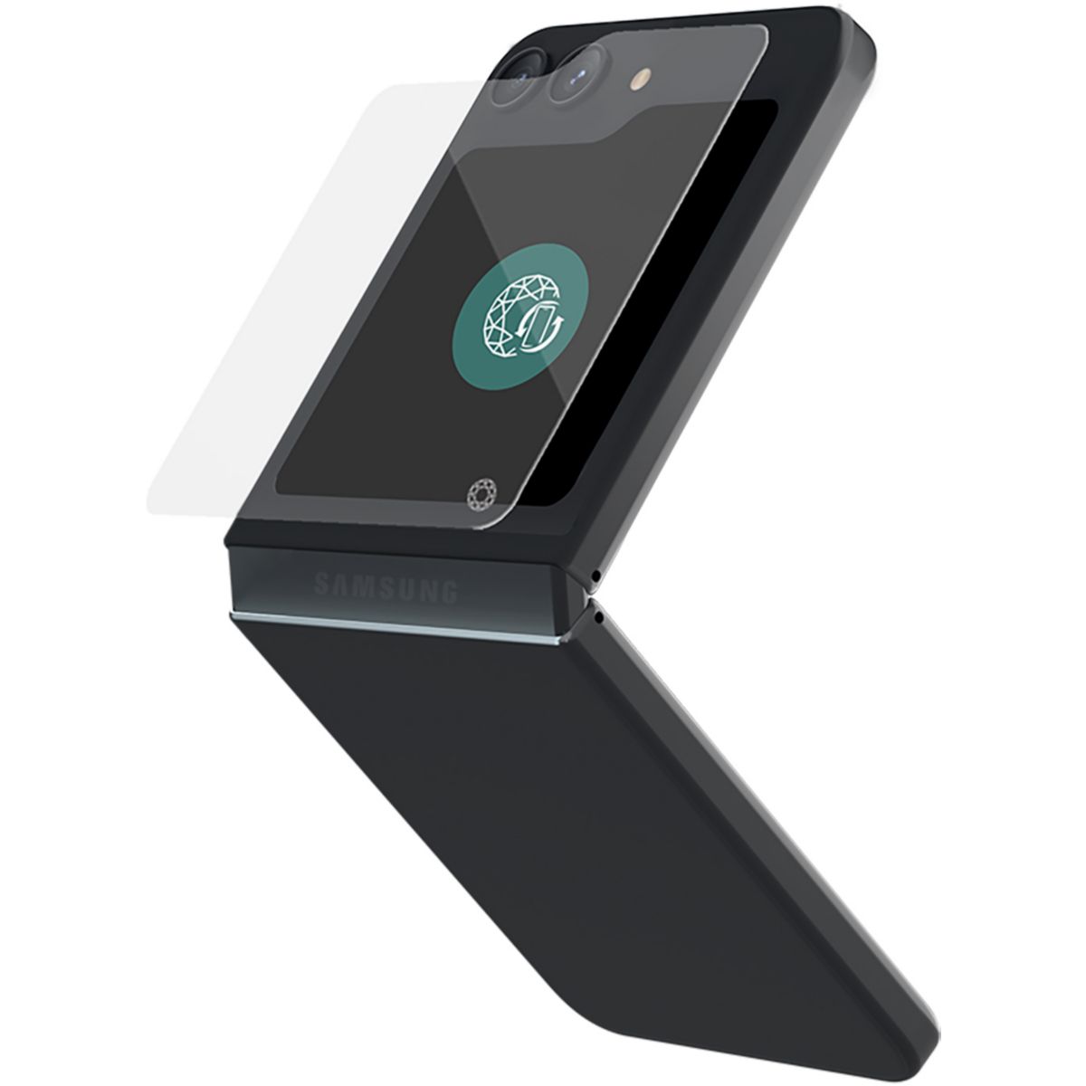 Protège écran Samsung galaxy Z Flip 6/7 FE verre + len couleur unique, FORCE GLASS