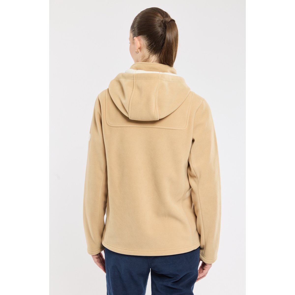 Veste polaire en polyester recyclé MALZEN beige, BERMUDES