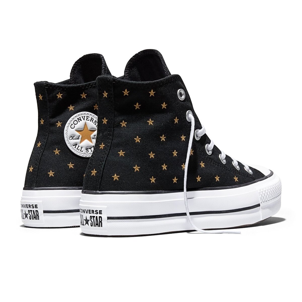 Baskets CTAS Lift Embroidered Stars noir, CONVERSE