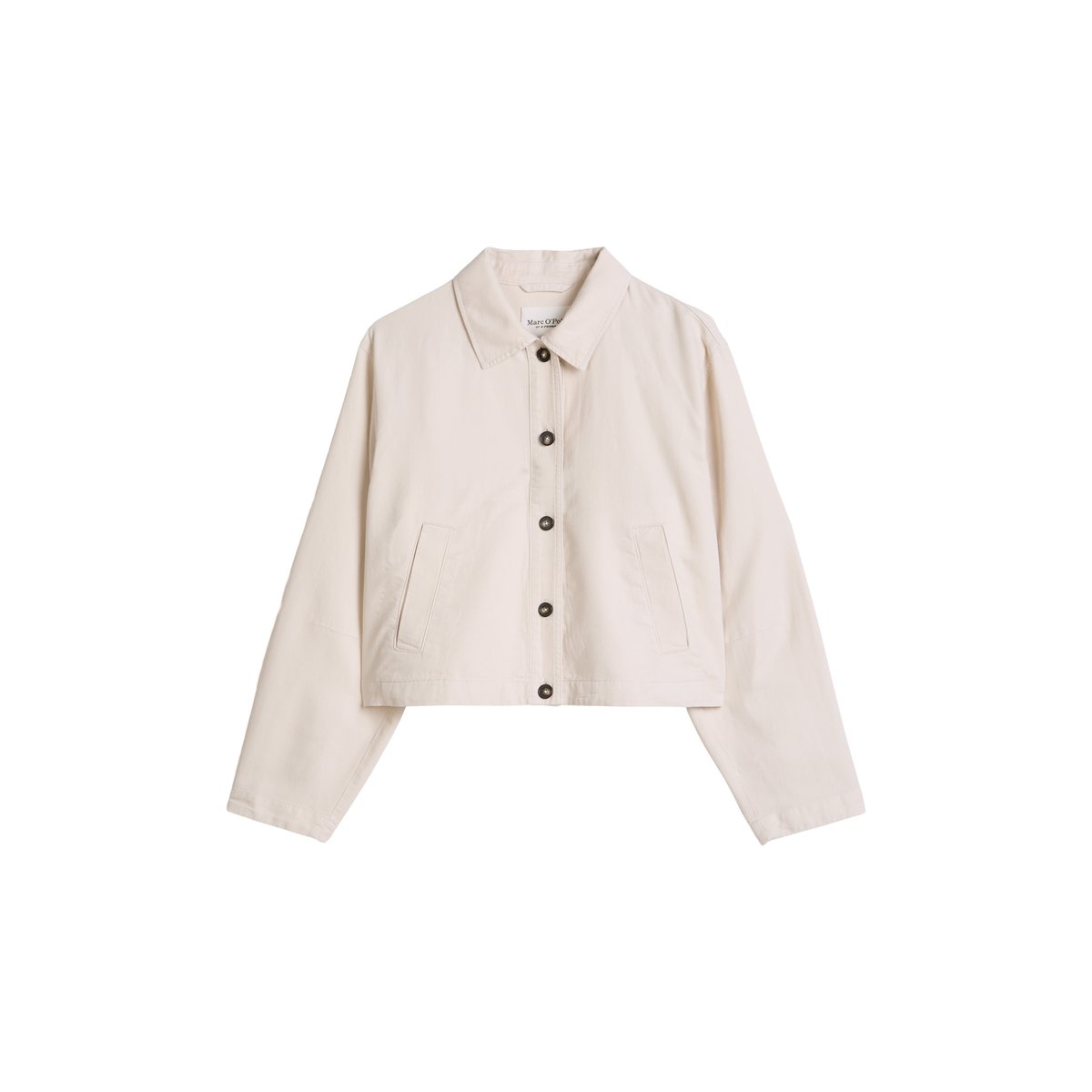 Veste d'intérieur A-Shape en mélange de coton organique, de lyocell et de lin gris clair, MARC O'POLO