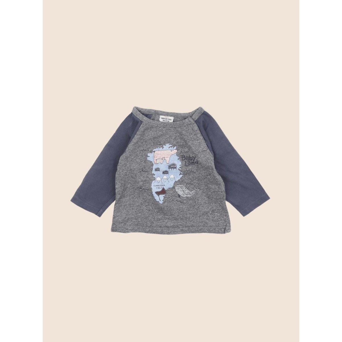 Tee-shirt - Très bon état gris, TAPE A L'OEIL