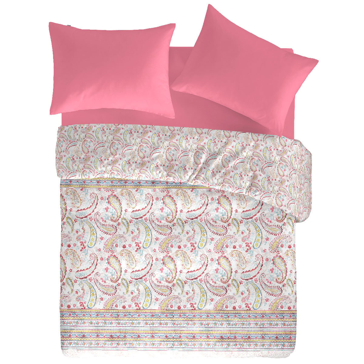 Housse de couette réversible en coton HARMONIE multicolore, NAF NAF HOME