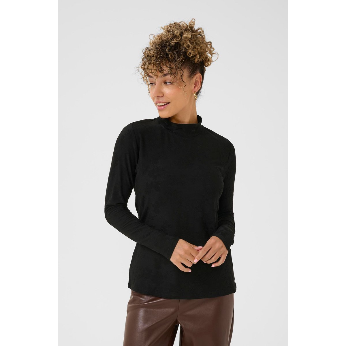 T-shirt à manches longues noir pitch black, CREAM