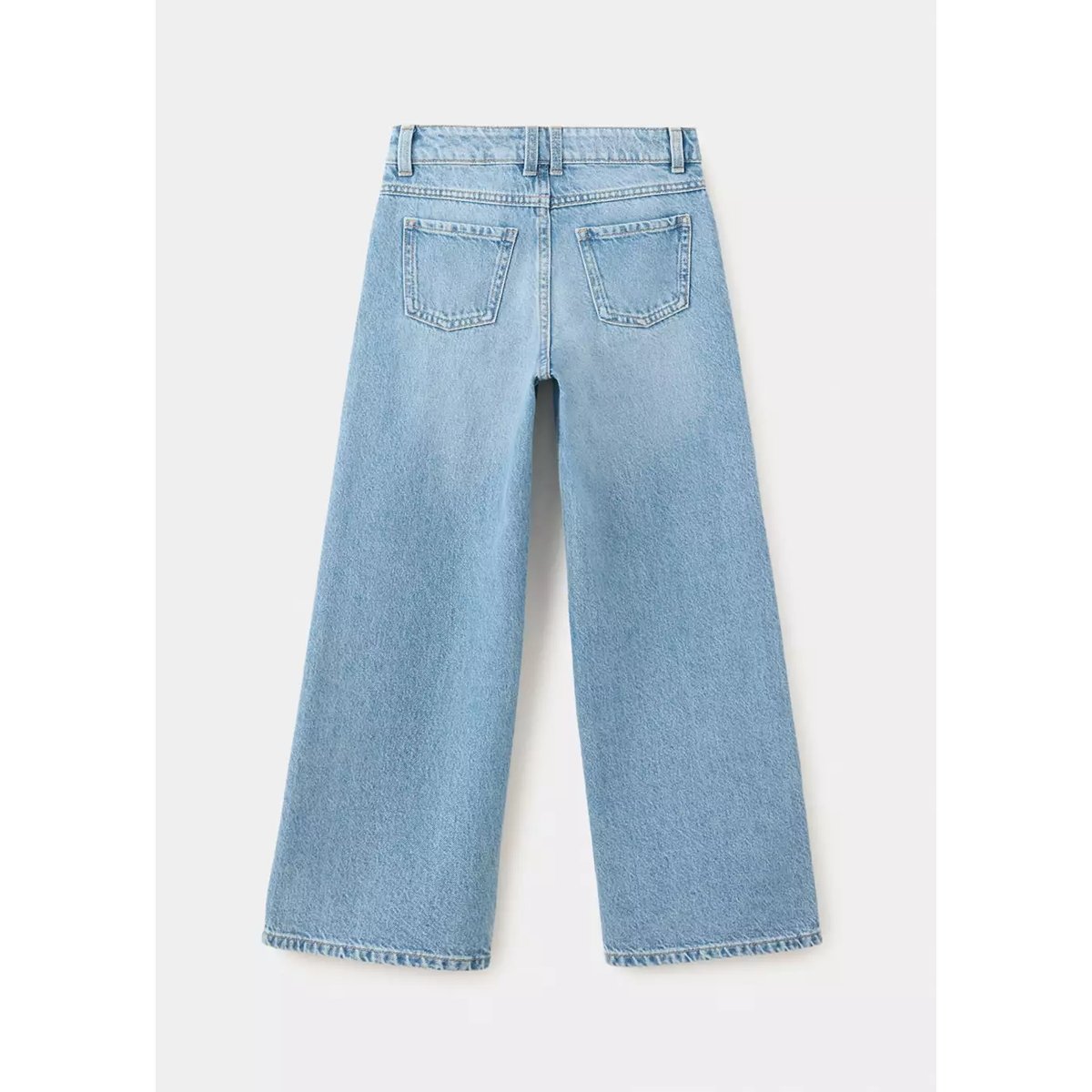Jean wide leg bleu moyen, MANGO KIDS