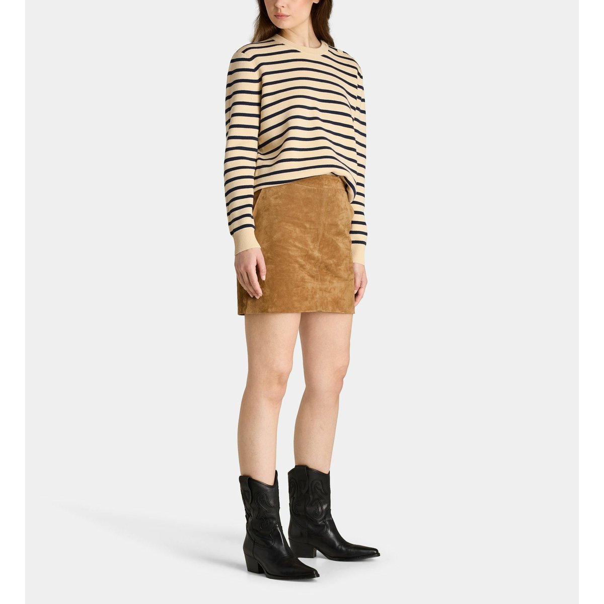 Pull cabourg en coton biologique beige clair, GALERIES LAFAYETTE