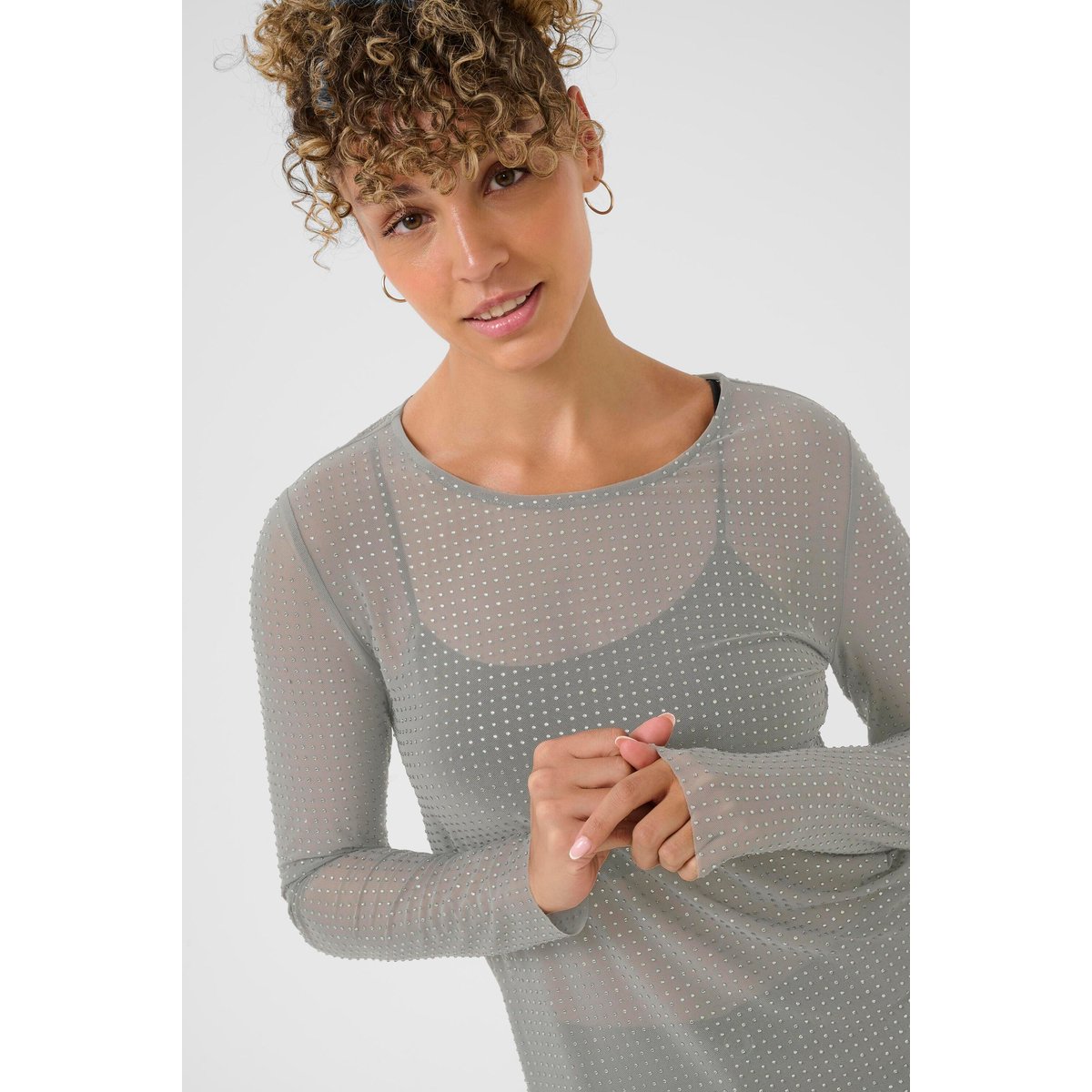 T-shirt à manches longues gris granite gray, CREAM