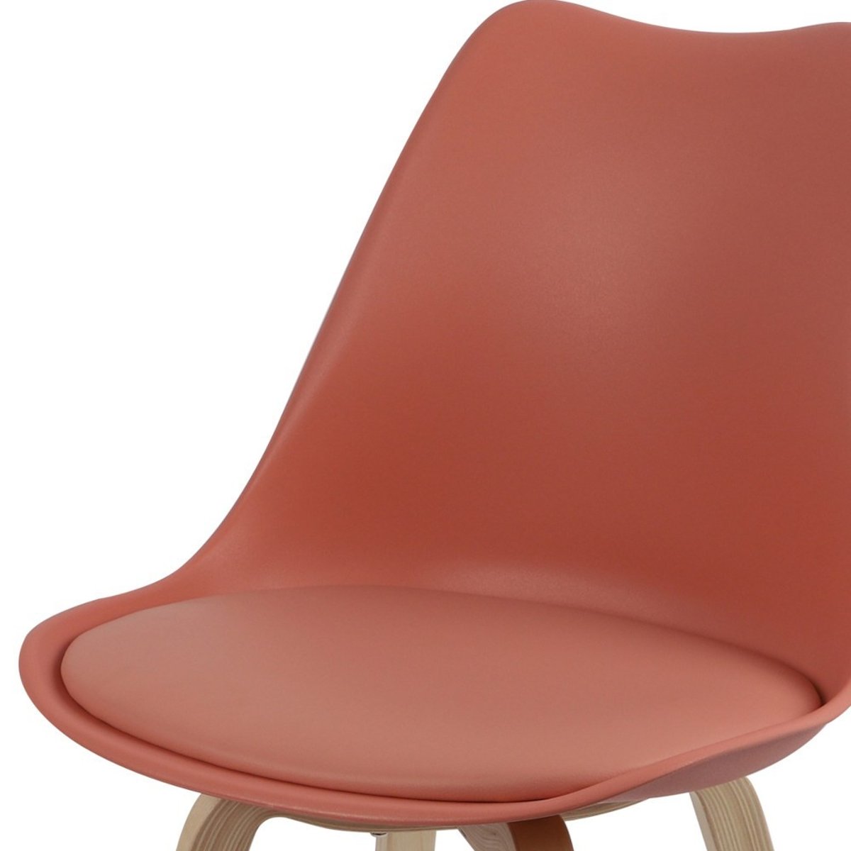 Chaise Scandinave Bois De Rose Avec Coussin rose, DECORATIE