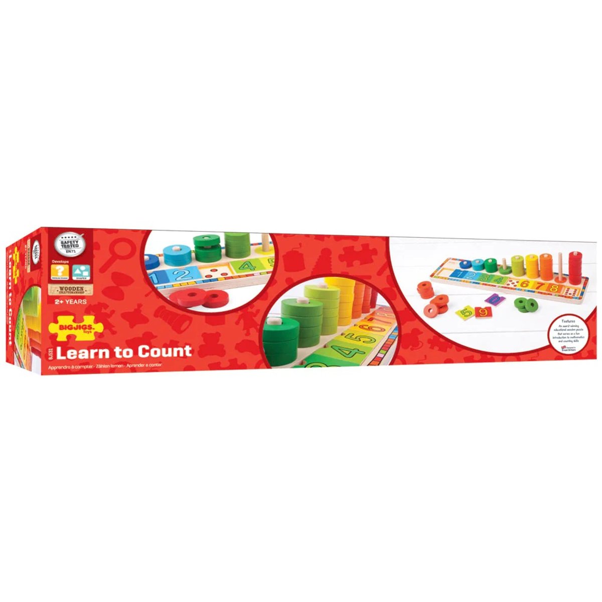 Jeu pour apprendre à compter beige, BIGJIGS