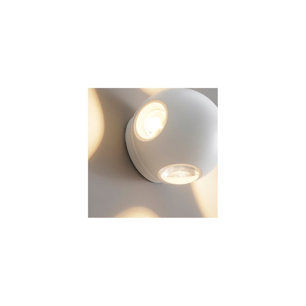 Applique ronde quatre points lumineux - JOIA blanc, KOSILUM