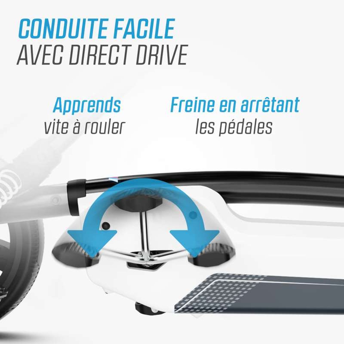 Kart à Pédales pour Enfants, 2+ Ans, Reppy BMW white/blue, BERG TOYS