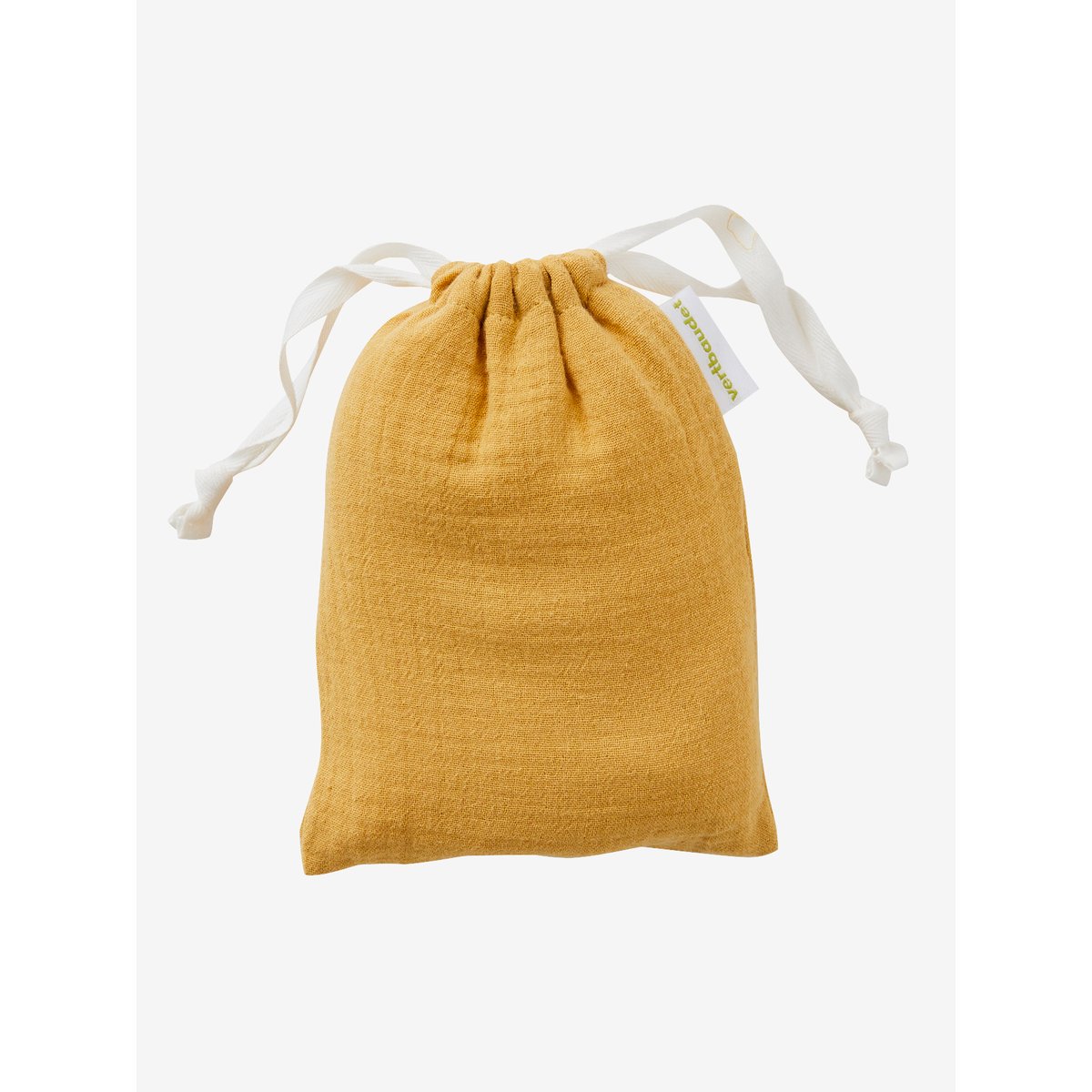 Doudou lange + hochet rond curry, VERTBAUDET