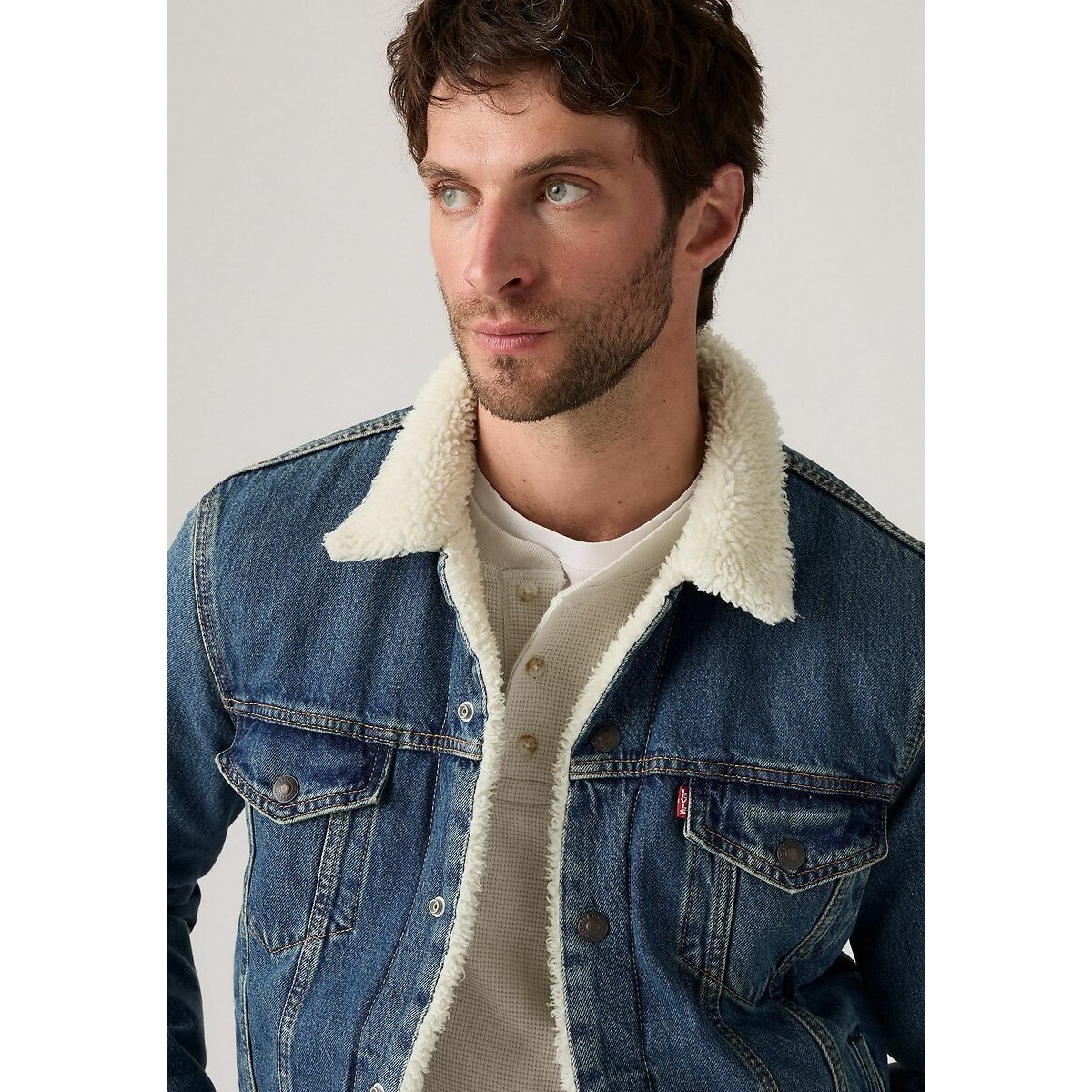 Veste en jean doublée Sherpa in the morning sherpa trk, LEVI'S