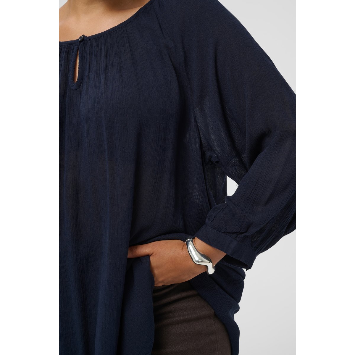 Tunique bleu midnight marine, KAFFE CURVE