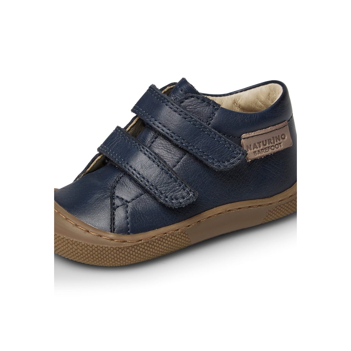 Chaussures barefoot en cuir AMUR VL marine, NATURINO