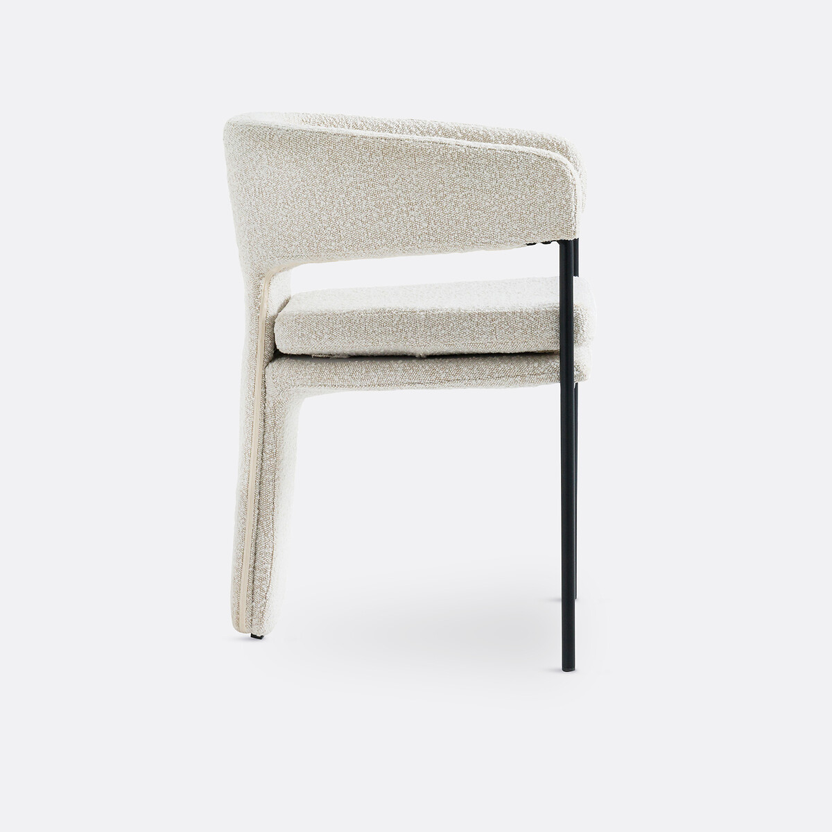 Poltrona da tavolo in bouclè, Palazzo beige écru, LA REDOUTE INTERIEURS