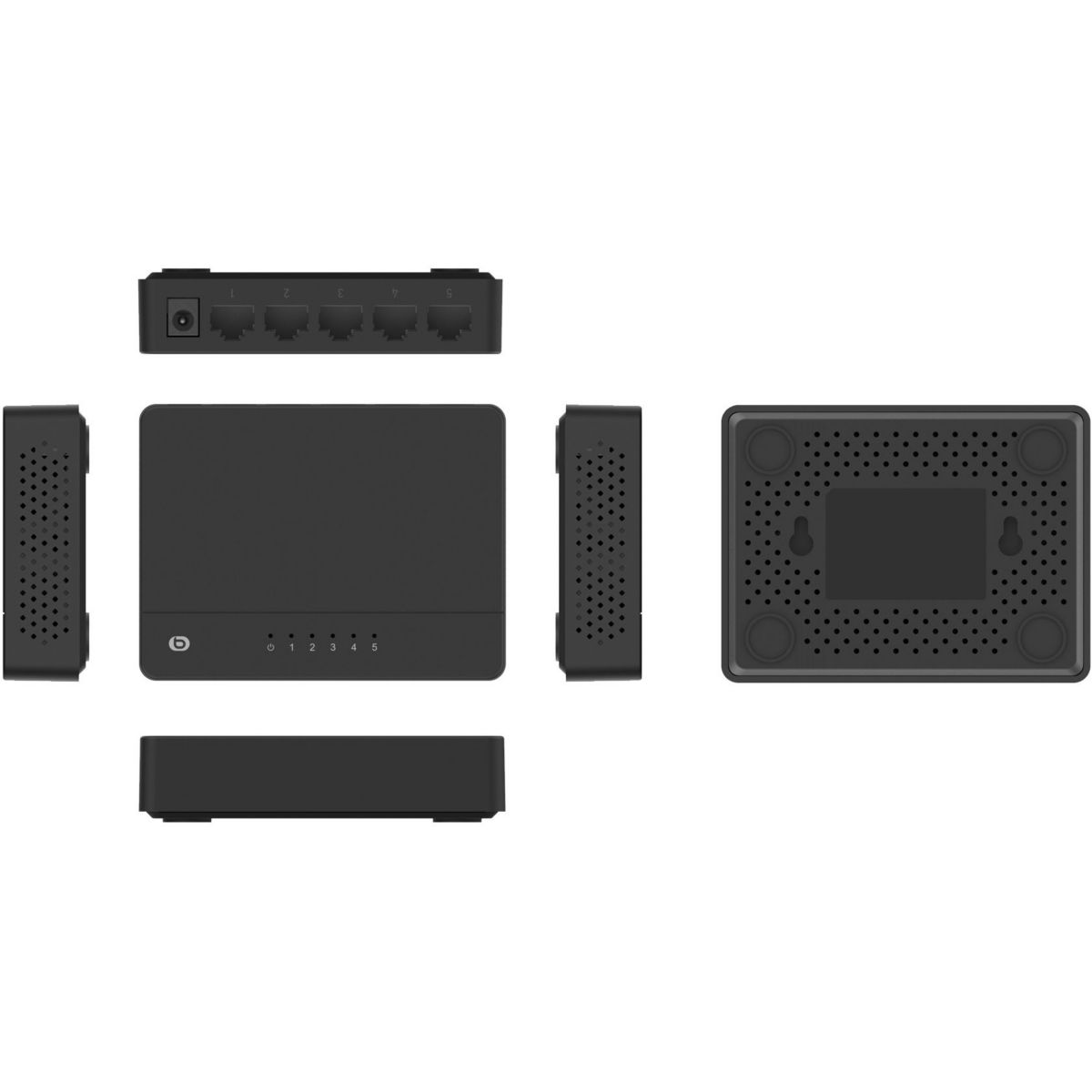Switch ethernet Switch 5 Ports Giga 2023 couleur unique, ESSENTIEL B