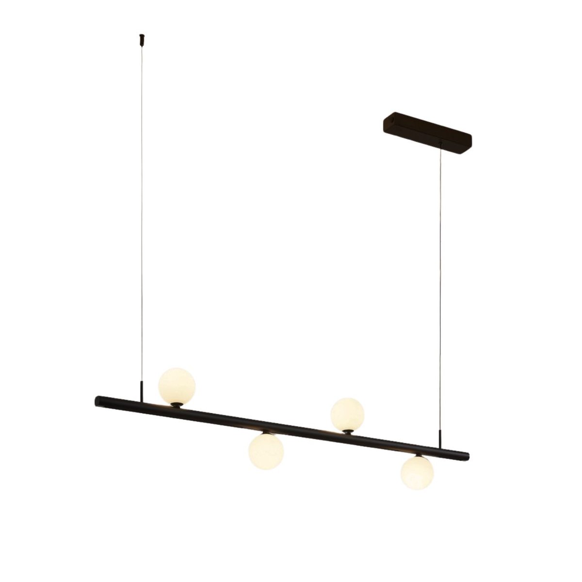 Suspension à boules LED modulables - LYNE noir et blanc, KOSILUM