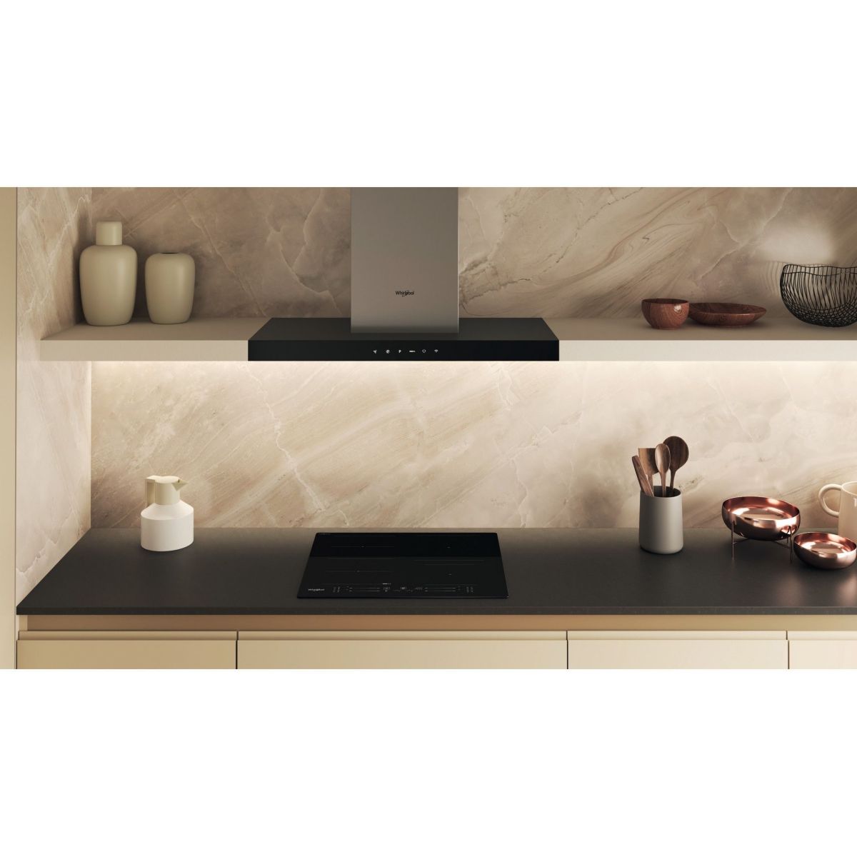 Plaque induction WFS3660CPNE Cleanprotect noir, WHIRLPOOL